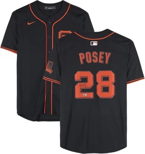 Buster Posey San Francisco Giants Autographed Black Nike Replica Jersey - Picture 1 of 5