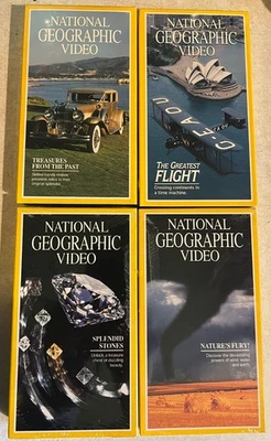 4 NEW National Geographic Vehicles & Natural World VHS Tapes - Sealed original - Image 1 of 4