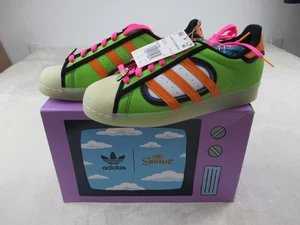 NEW Adidas Superstar The Simpsons Squishee Shoes Mens 8.5 Green H05789 Rare 04 - Picture 1 of 15
