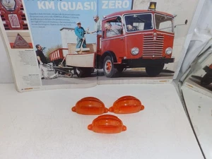 AUTOCARRI STORICI - TRASPARENTI FANALINI LATERALI  ARANCIO ORIGINALI PZ 03 - Foto 1 di 3