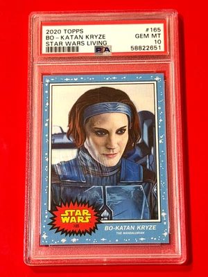 BO-KATAN KRYZE PSA 10 2020 Star Wars Topps Living Set #165 Katee Sackhoff 2651 - Image 1 of 2