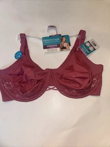 Vanity Fair ~ Damen BH strahlend glatt unter Kleidung Bügel mauve ~ 42DD - Bild 1 von 7