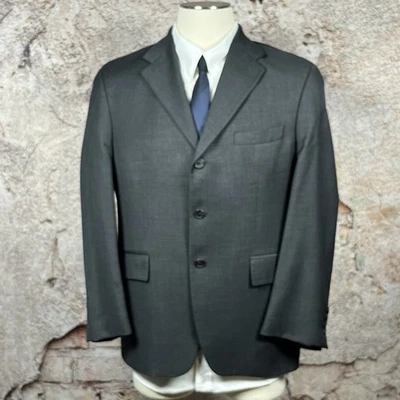 CHAPS RALPH LAUREN Mens 44R Gray Wool Cashmere Blazer Sport Coat Suit Jacket - Image 1 of 4
