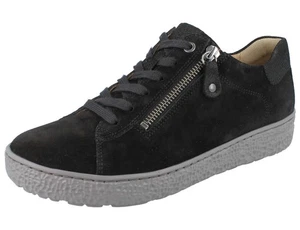 HARTJES Phil Damen Sneaker Halbschuhe Schnürschuhe schwarz Veloursleder - Bild 1 von 1