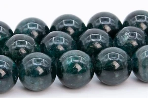 10MM Genuine Natural Deep Blue Green Apatite Beads Grade AA Round Loose Beads - Picture 1 of 4