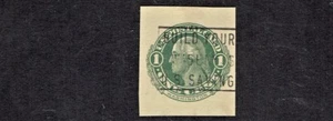 1911 U.S. POSTAL REPLY CARD 1c Grn on Cream George W. Detached Sc#UY6m Used^ - Picture 1 of 1