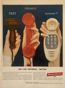 1959 vintage Western electric print ad, Past Present Future? Not Just Different - Picture 1 of 1