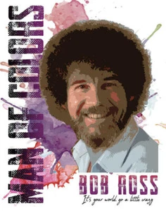 Bob Ross Metal Tin Sign Man Of Colors Art Home Painting Wall Decor #2476 - Imagen 1 de 1