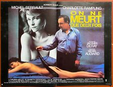 Poster On Ne Dies Than Two Fois Michel Serrault Charlotte Rampling