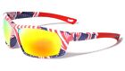Sport Wrap Around Sunglasses Usa American Flag Patriotic Retro Designer Fashion