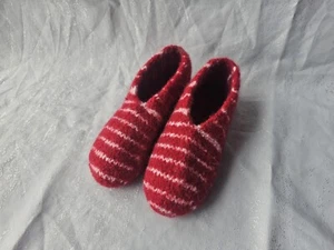 Filzschuhe Pantoffel Puschen Hausschuhe Handarbeit NEU Gr. 37 / 38 rot rosa - Bild 1 von 2