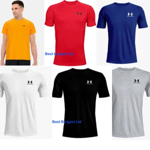 Under Armour tshirt for mens. 100% Cotton. Chest Logo More than 12 Colour - Picture 1 of 12