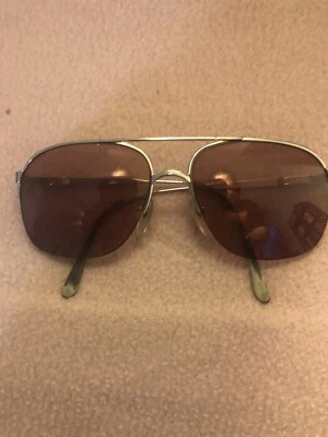 Gafas de sol piloto vintage Marchon de metal plateado Foto 1 de 4