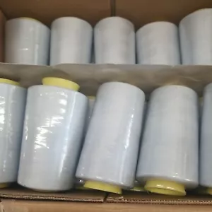50 Spools SilverGrey Color Serger Sewing Machine Threads T27 S/2 100% Polyester - Picture 1 of 3