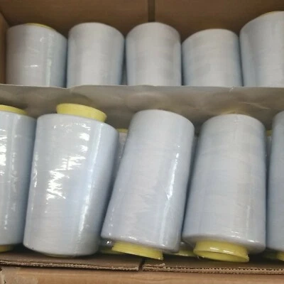 50 Spools SilverGrey Color Serger Sewing Machine Threads T27  S/2 100% Polyester - Image 1 of 3