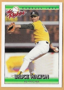 BRUCE WALTON OAKLAND ATHLETICS #123 - DONRUSS THE ROOKIES NM-MT 1992 - Picture 1 of 2