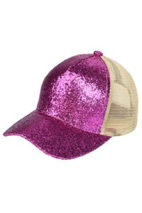 C.C Exclusive Women's Fashion Glitter Trucker Baseball Cap Hat - Picture 1 of 16