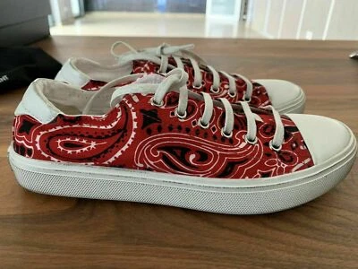 SAINT LAURENT YSL BEDFORD BANDANA ZAPATILLAS TURNSCHUHE 37 - Imagen 1 de 4