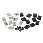 10 Pcs DIY USB 2.0 Type A Male 4P Adapter Connector Plug Socket with Plastic She