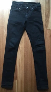 Nudie Jeans Co. Womens Jeans black Tight Long John stretch skinny W25 L32 - Picture 1 of 6