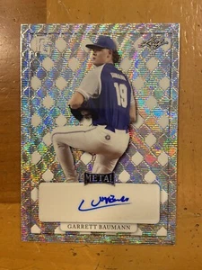 2022 Leaf Perfect Game Garrett Baumann SILVER AUTO ATLANTA BRAVES /9 - Picture 1 of 2