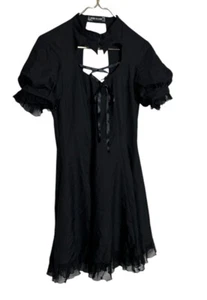 Dark In Love Womens Size Large Black Dress Punk Gothic Cut Out - Picture 1 of 6