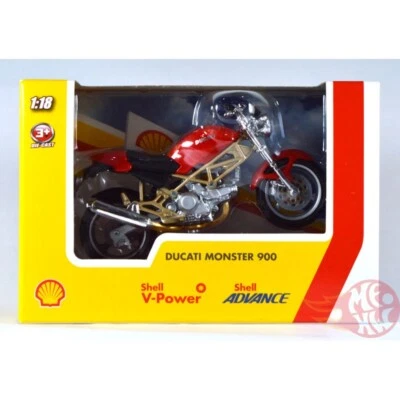 Burago Diecast Ducati Monster 900 escala 1:18 Shell X Ducati Performance Foto 1 de 4
