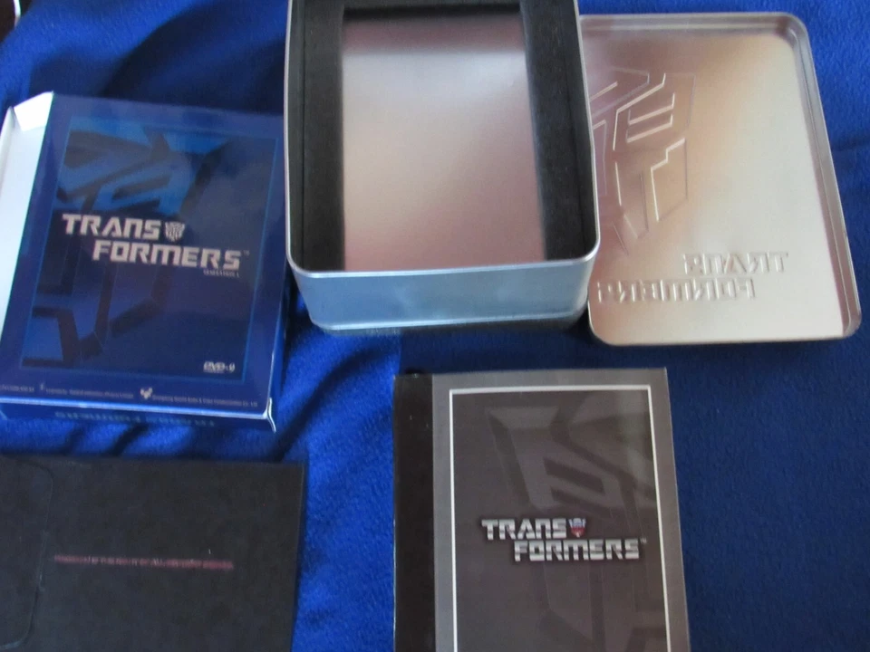 Transformers Generation 1 Japanese Import DVD box Metal Tin Season 1-4 Rare  - Image 1 of 4
