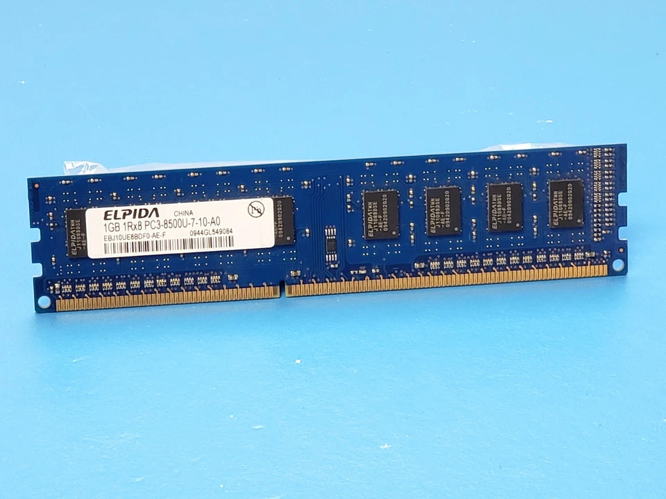 Elpida DDR3 PC3 1Gb 1Rx8 8500U Memory - Image 1 of 1