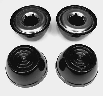 Hub Cap for Radio Fly wagon Steel & Wood ONLY wheel toy 1/2" Black NEW - Image 1 of 2