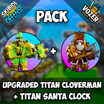 Titan Cloverman + Santa Clock - Skibidi Tower Defense | Roblox | STD |Units