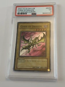 Yu-Gi-Oh PSA 3 Curse of Dragon LOB—E053 Legend of Blue Eyes 1st Edition - Picture 1 of 2