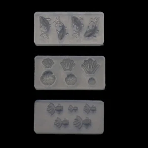 Goldfish Lotus Leaf Earring Combination Silicone Molds Epoxy Resin DIY Craft - Picture 1 of 9