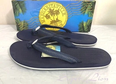 NUEVAS Sandalias Tangas Margaritaville Para Mujer Madera Salvaje - TALLA 10 - Azul Marino Foto 1 de 4