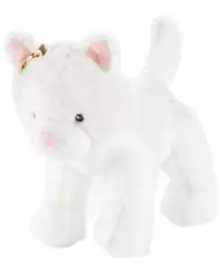 NWT Carters White Kitty Cat Kitten Gold Bow Plush Baby Toy Stuffed Animal 67365 - Picture 1 of 9