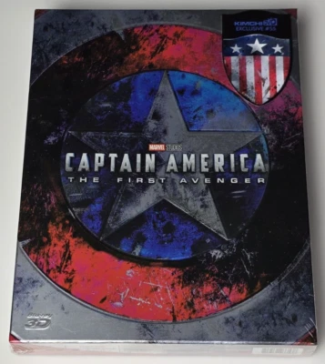 Kimchidvd Captain America: The First Avenger Steelbook Blu-Ray Full Slip A1 NEW - Image 1 of 4