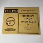 White Ace Historical Stamp Album Pages Supplement Eu-17 1974 Washington Press
