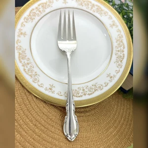 Towle Sterling Silver Legato Salad Fork Flatware No Mono Silverware Salad Fork 1 - Picture 1 of 11