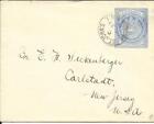 Ancienne enveloppe postale HG:B2 St John's FE/27/11 vers les États-Unis, estampillée