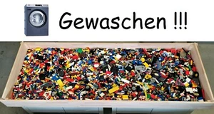 Lego 1 kg GEWASCHEN Kiloware Mischlego Konvolut Sammlung Platte Sondersteine TOP - Bild 1 von 4