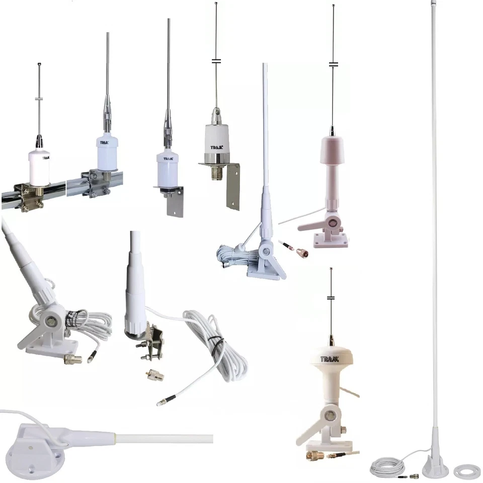 Антенна радио трамвайная морская лодка УКВ с креплением и разъемом PL259 1608 1614 1609 - Изображение 1 из 1