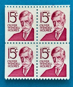 US Stamps, Scott #1288B 15c Oliver Wendell Holmes booklet pane of 4. PO Fresh! - Picture 1 of 2