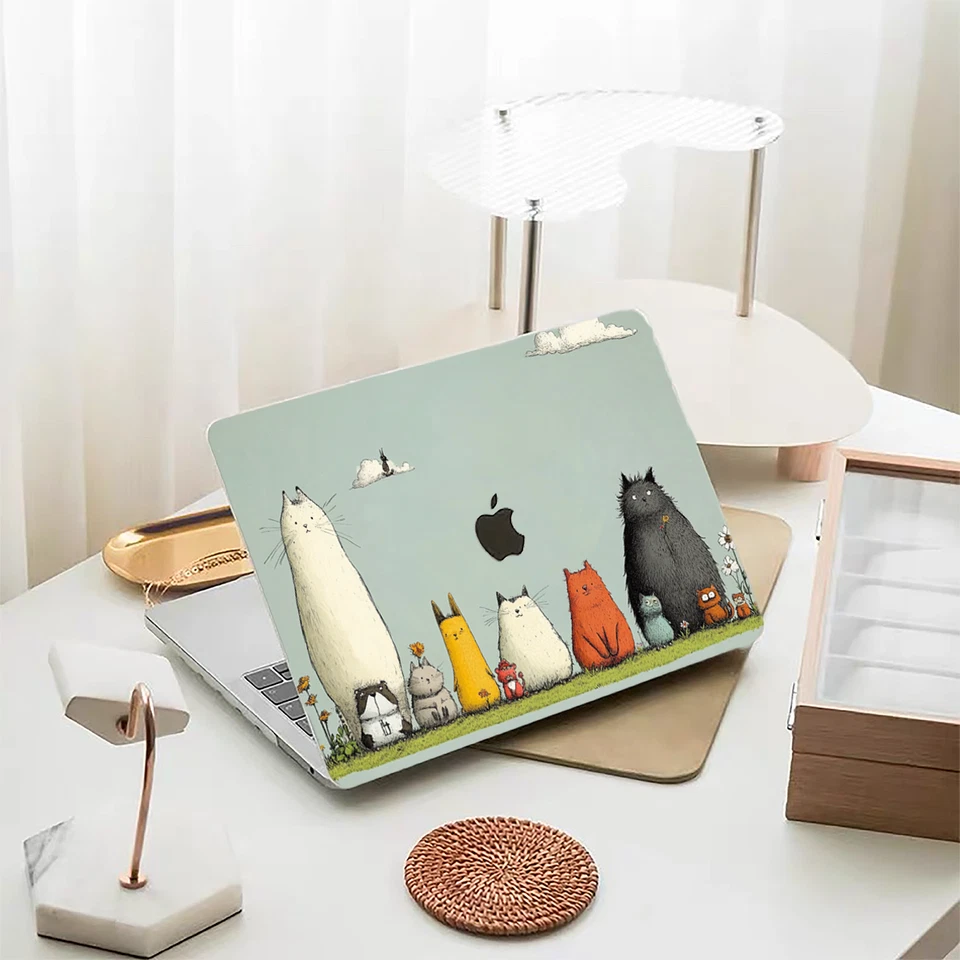 Capa fofa animal MacBook Air/Pro alta qualidade marinha 2025 M5 M4 14 polegadas 16 polegadas - Imagem 1 de 4