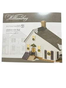 Dept 56 Williamsburg Christmas Colonial Village 4018970 Taliaferro-Cole Shop NIB - Picture 1 of 11
