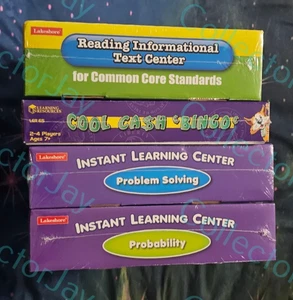LOT OF 4 Lakeshore Instant Learning Center Age 7+ Probability Problem Solving + - Picture 1 of 7
