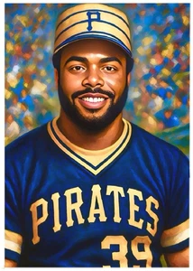 DAVE PARKER * Piratas de Pittsburgh * Diversión ACEO * ARTE DE BÉISBOL * Tarjeta de arte * ATC - Imagen 1 de 2