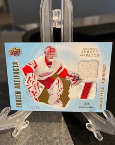 Dominik Hasek 🇨🇿 2008-09 UD Artefactos ARTEFACTOS CONGELADOS DOBLE ORO #13/25 Detro - Imagen 1 de 2