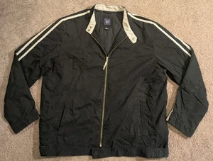 Vintage Y2K Gap Cotton Blend Double Stripe Jacket Men's 2XL - Picture 1 of 7