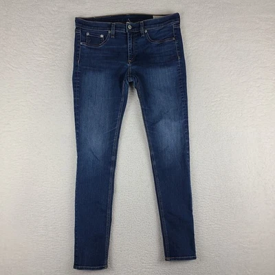 Rag & Bone Jeans Womens 32 Blue Skinny Dark Wash Denim - Image 1 of 4