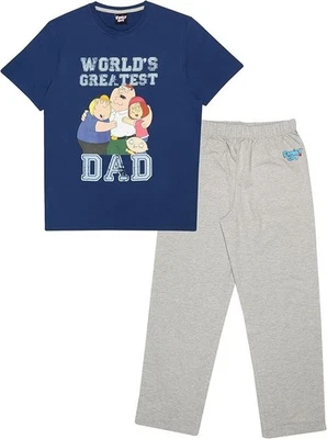 Conjunto de pijama para hombre Family Guy World's Greatest Dad XS S M L pijama pijama dormir Foto 1 de 3